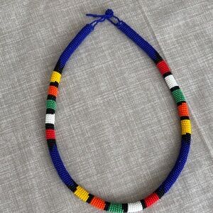 Colorful Beaded Choker Necklace